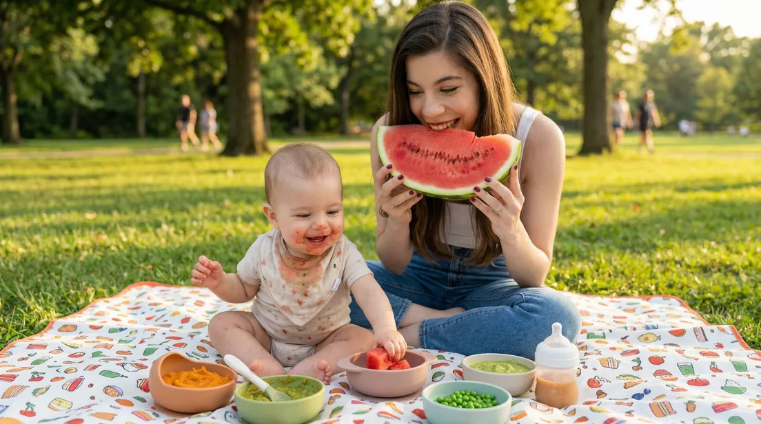 Piquenique saudável para bebés e famílias