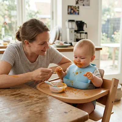Ambiente acolhedor para a introdução alimentar
